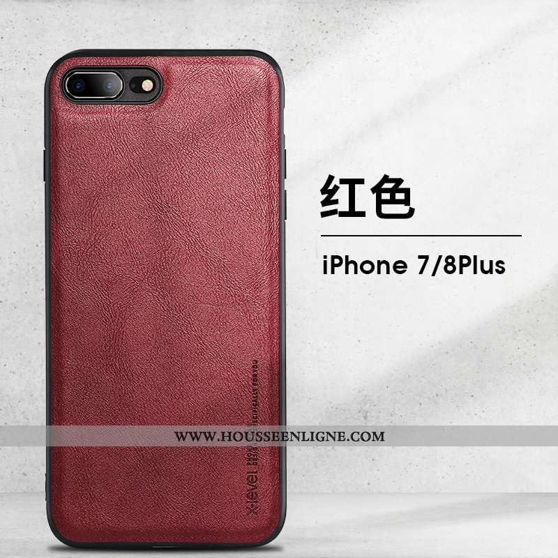 Housse iPhone 8 Plus Protection Vintage Incassable Coque Téléphone Portable Tendance Modèle Fleurie 