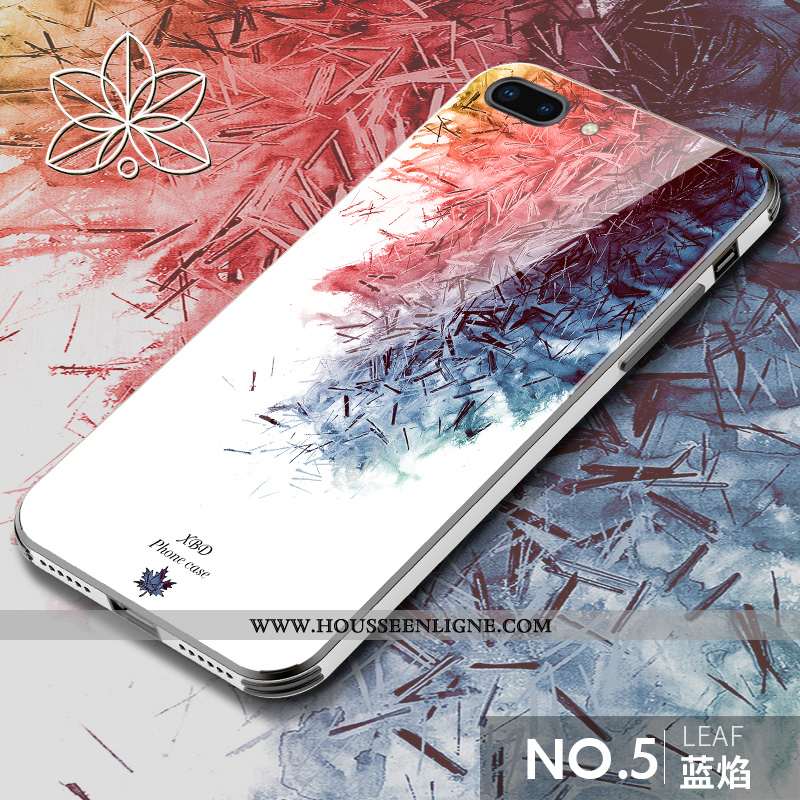 Housse iPhone 8 Plus Ultra Tendance Étui Net Rouge Vert Art Silicone Verte