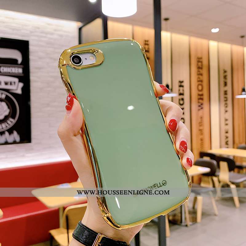 Housse iPhone 8 Protection Tendance Tout Compris Placage Petit Vent Bleu