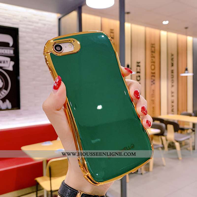 Housse iPhone 8 Protection Tendance Tout Compris Placage Petit Vent Bleu