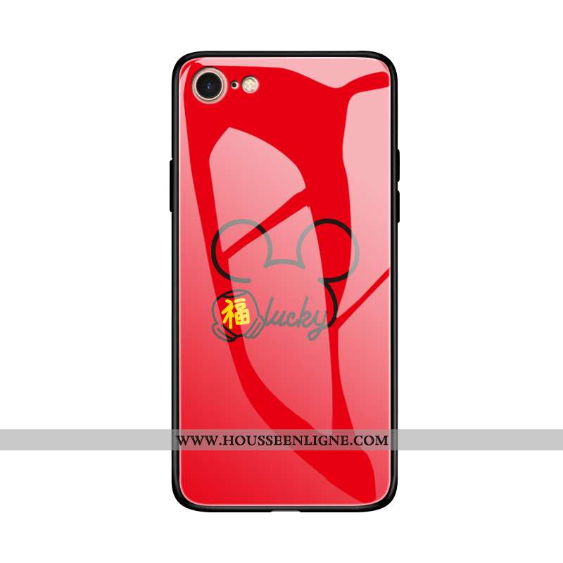 Housse iPhone 8 Protection Verre Téléphone Portable Nouveau Personnalité Tout Compris Fluide Doux Ro