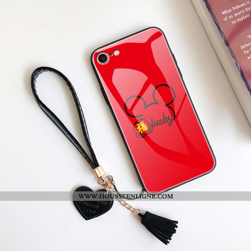 Housse iPhone 8 Protection Verre Téléphone Portable Nouveau Personnalité Tout Compris Fluide Doux Ro