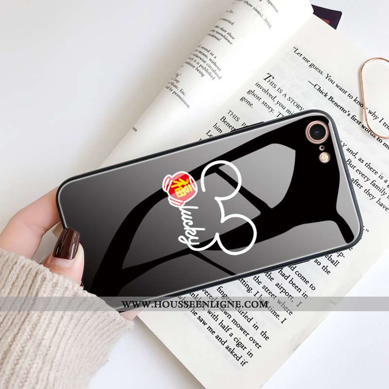 Housse iPhone 8 Protection Verre Téléphone Portable Nouveau Personnalité Tout Compris Fluide Doux Ro