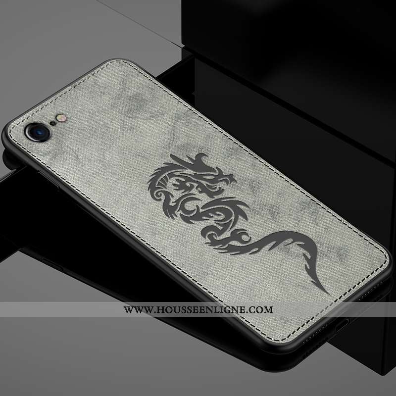 Housse iPhone 8 Silicone Mode Noir Incassable Légère Téléphone Portable Simple