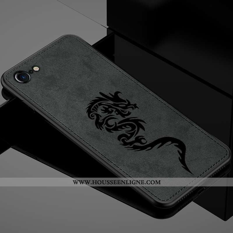 Housse iPhone 8 Silicone Mode Noir Incassable Légère Téléphone Portable Simple