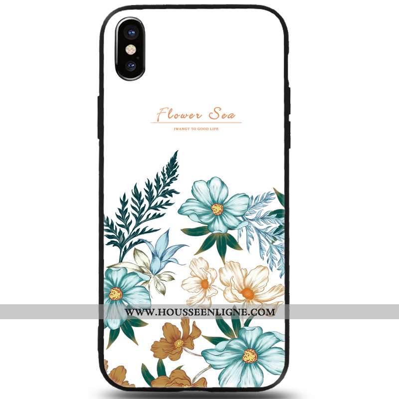 Housse iPhone 8 Tendance Mode Coque Incassable Petit Téléphone Portable Vert Verte