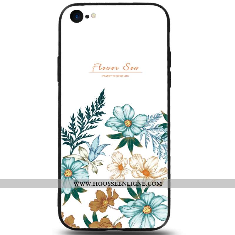 Housse iPhone 8 Tendance Mode Coque Incassable Petit Téléphone Portable Vert Verte