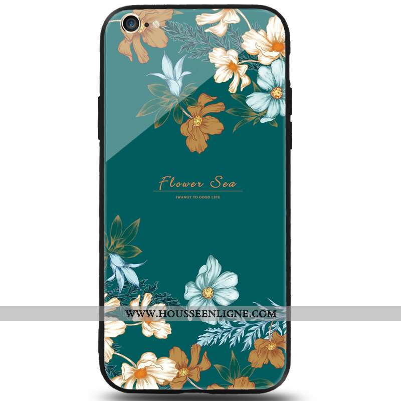 Housse iPhone 8 Tendance Mode Coque Incassable Petit Téléphone Portable Vert Verte