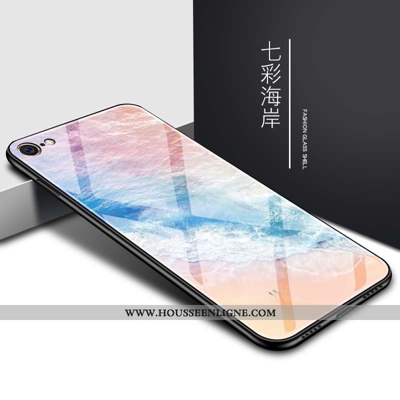 Housse iPhone Se (nouveau) Fluide Doux Silicone Simple Difficile Personnalisé Protection Tout Compri