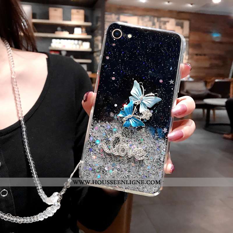 Housse iPhone Se (nouveau) Luxe Fluide Doux Tout Compris Téléphone Portable Étui Coque Protection Bl