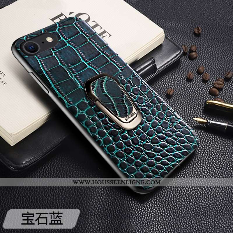 Housse iPhone Se (nouveau) Légère Cuir Luxe Incassable Tout Compris À Bord Haute Marron