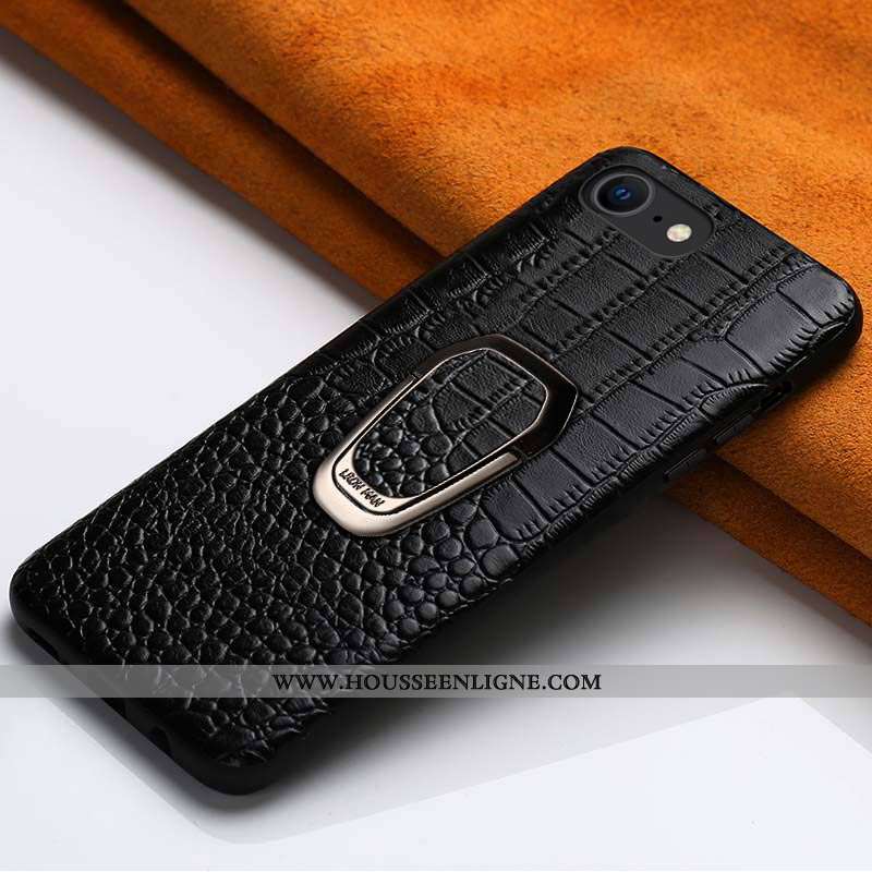 Housse iPhone Se (nouveau) Légère Cuir Luxe Incassable Tout Compris À Bord Haute Marron