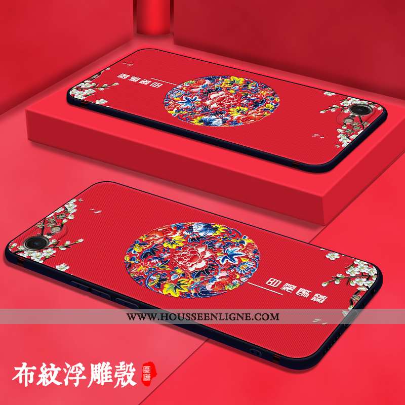 Housse iPhone Se (nouveau) Légère Fluide Doux Vent Délavé En Daim Personnalité Téléphone Portable Cr
