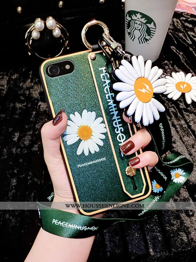Housse iPhone Se (nouveau) Légère Silicone Ultra Net Rouge Tout Compris Petite Marguerite Tendance V