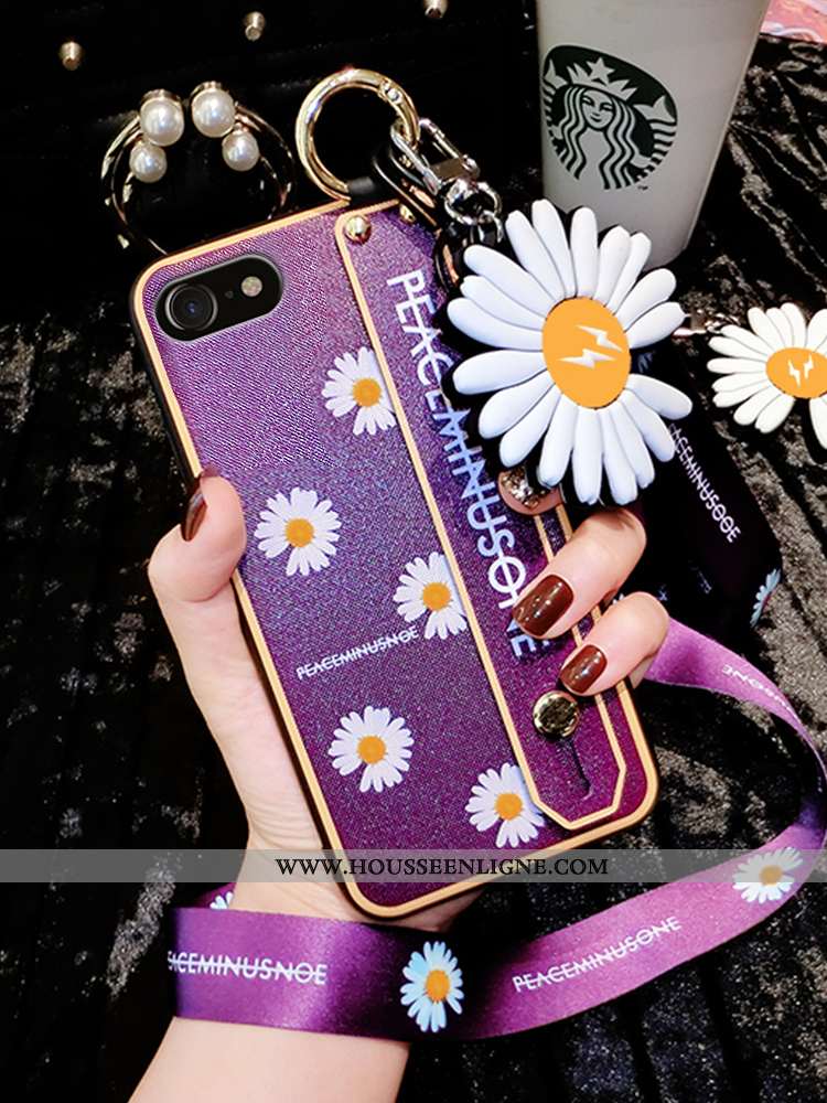 Housse iPhone Se (nouveau) Légère Silicone Ultra Net Rouge Tout Compris Petite Marguerite Tendance V