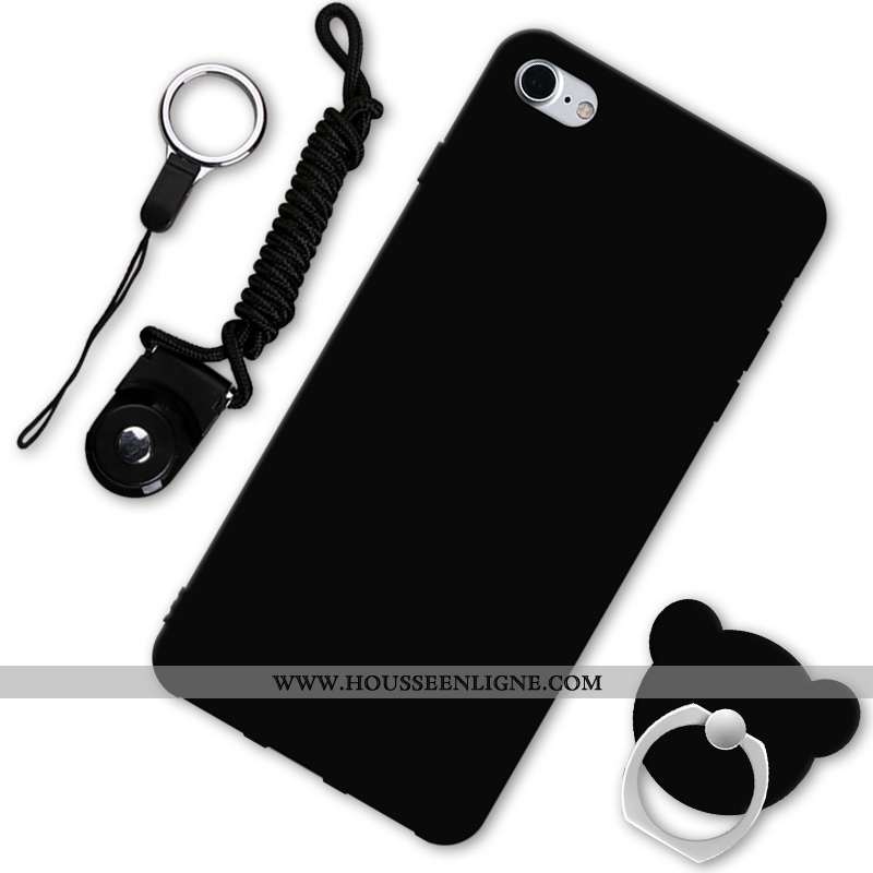 Housse iPhone Se (nouveau) Protection Délavé En Daim Créatif Rouge Coque Étui Incassable