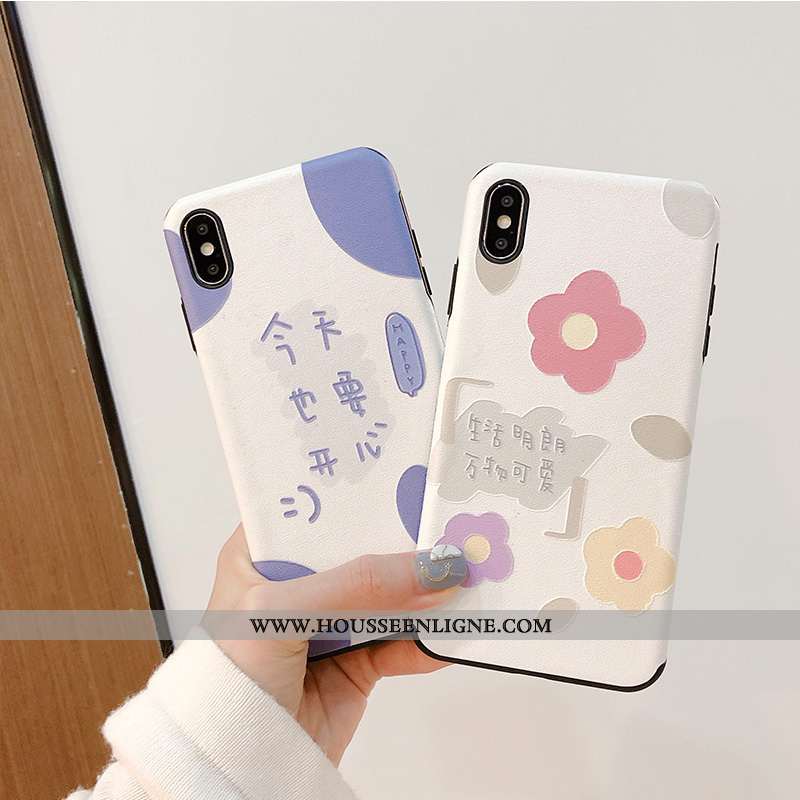 Housse iPhone X Créatif Ultra Vent Incassable Téléphone Portable Personnalité Légère Bleu