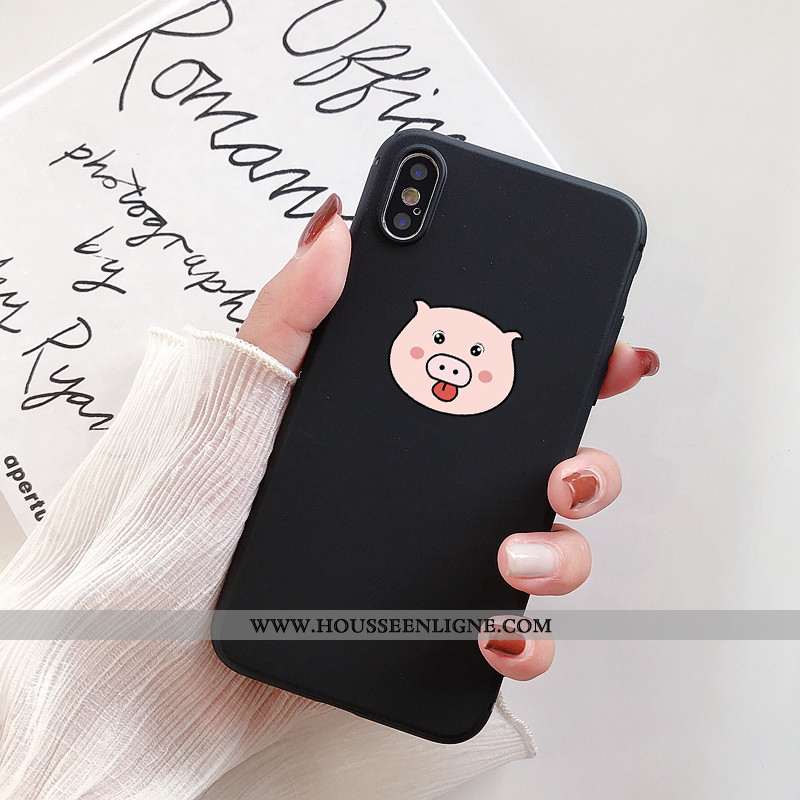 Housse iPhone X Délavé En Daim Fluide Doux Étui Rouge Téléphone Portable Petit Coque