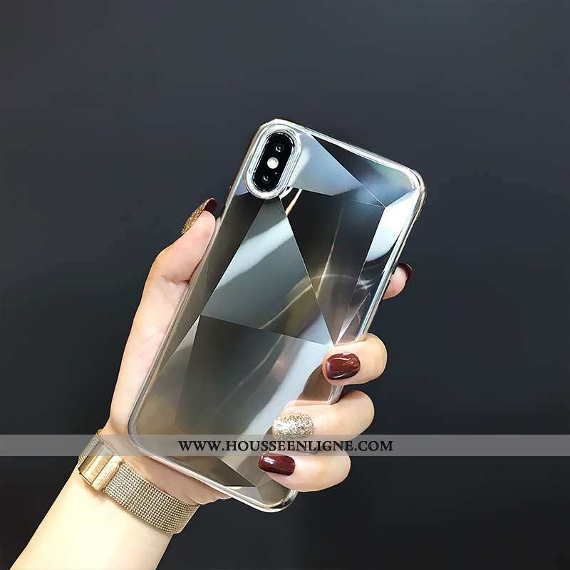 Housse iPhone X Luxe Élégant Fluide Doux Légère Téléphone Portable Rouge Couleur Unie