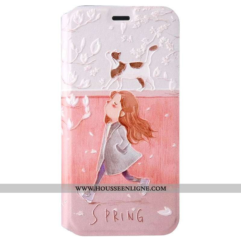 Housse iPhone X Protection Gaufrage Bleu Dessin Animé Tout Compris Incassable