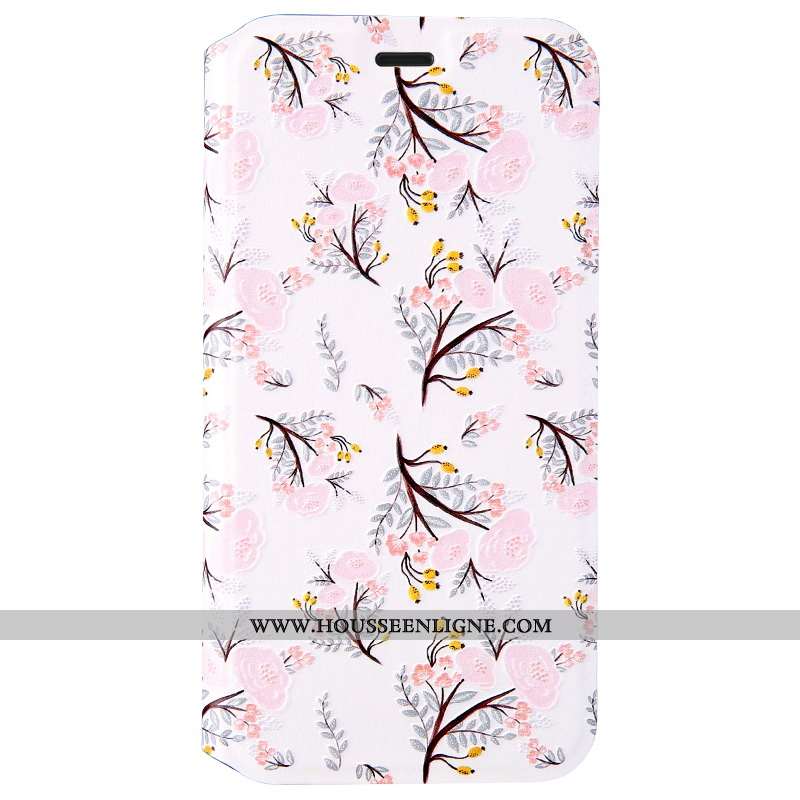 Housse iPhone X Protection Gaufrage Bleu Dessin Animé Tout Compris Incassable