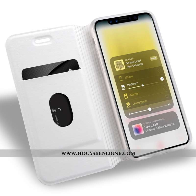 Housse iPhone X Protection Gaufrage Bleu Dessin Animé Tout Compris Incassable