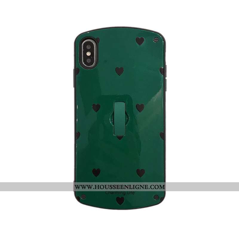 Housse iPhone X Protection Tendance Support Amoureux Bleu Téléphone Portable Étui