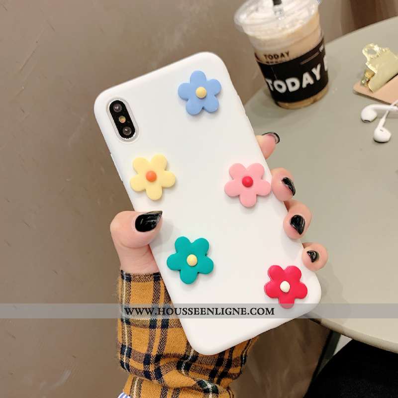 Housse iPhone X Silicone Fluide Doux Blanc Incassable Vent Coque Tout Compris Blanche