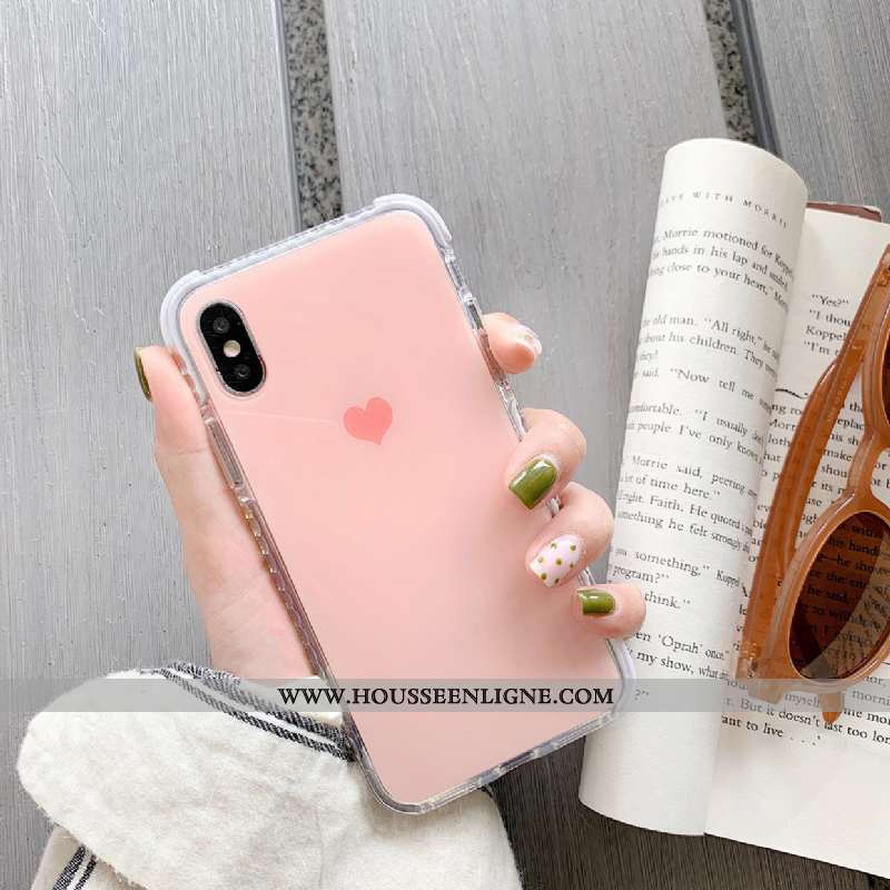 Housse iPhone X Tendance Silicone Incassable Amour Coque Couleur Unie Vert Verte