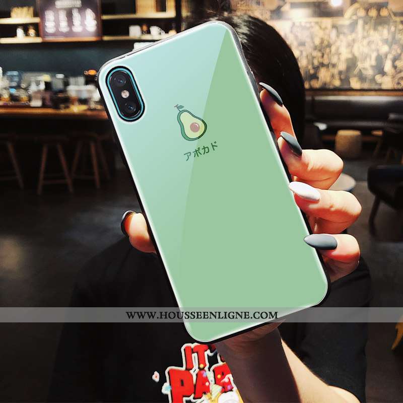 Housse iPhone X Verre Fruit Jaune Bovins Petit Net Rouge Frais