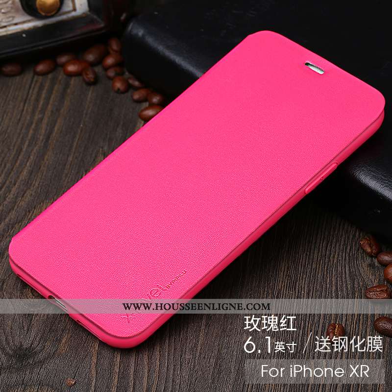 Housse iPhone Xr Créatif Ultra Tendance Tout Compris Rouge Téléphone Portable Nouveau Rose