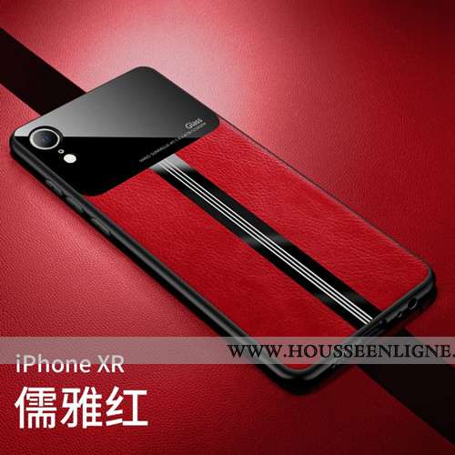 Housse iPhone Xr Légère Cuir Silicone Protection Téléphone Portable Modèle Fleurie Transparent Turqu