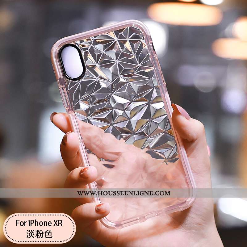 Housse iPhone Xr Protection Transparent Incassable Étui Silicone Ultra Fluide Doux Blanche
