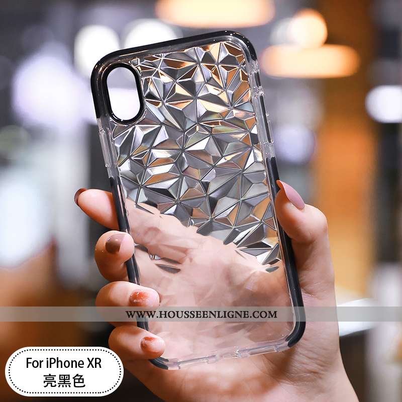 Housse iPhone Xr Protection Transparent Incassable Étui Silicone Ultra Fluide Doux Blanche