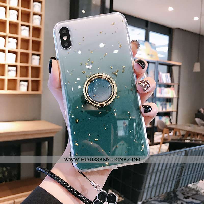 Housse iPhone Xs Max Fluide Doux Silicone Incassable Personnalité Tout Compris Tendance Coque Turquo