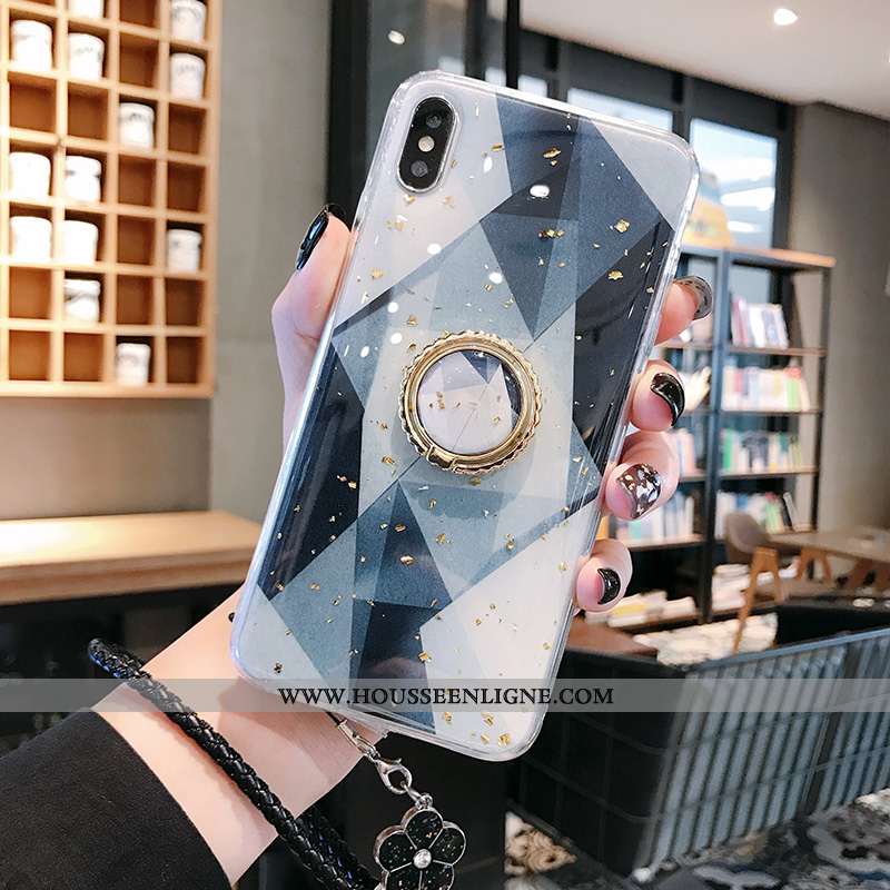 Housse iPhone Xs Max Fluide Doux Silicone Incassable Personnalité Tout Compris Tendance Coque Turquo