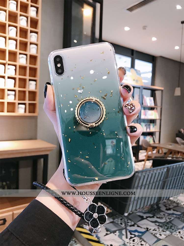 Housse iPhone Xs Max Fluide Doux Silicone Incassable Personnalité Tout Compris Tendance Coque Turquo
