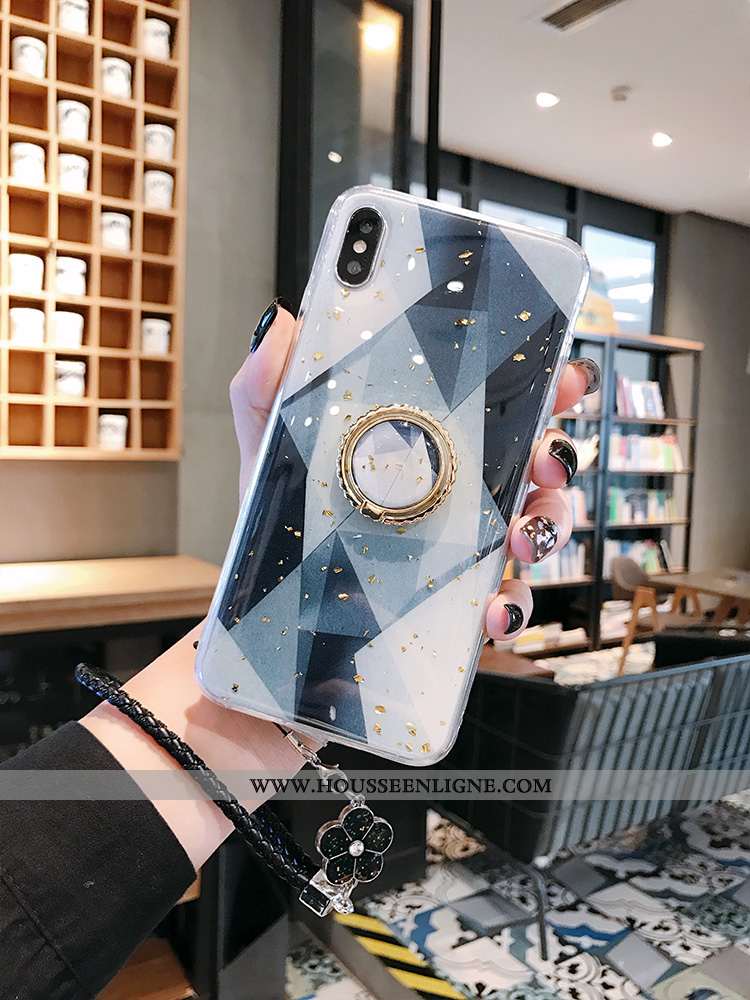 Housse iPhone Xs Max Fluide Doux Silicone Incassable Personnalité Tout Compris Tendance Coque Turquo