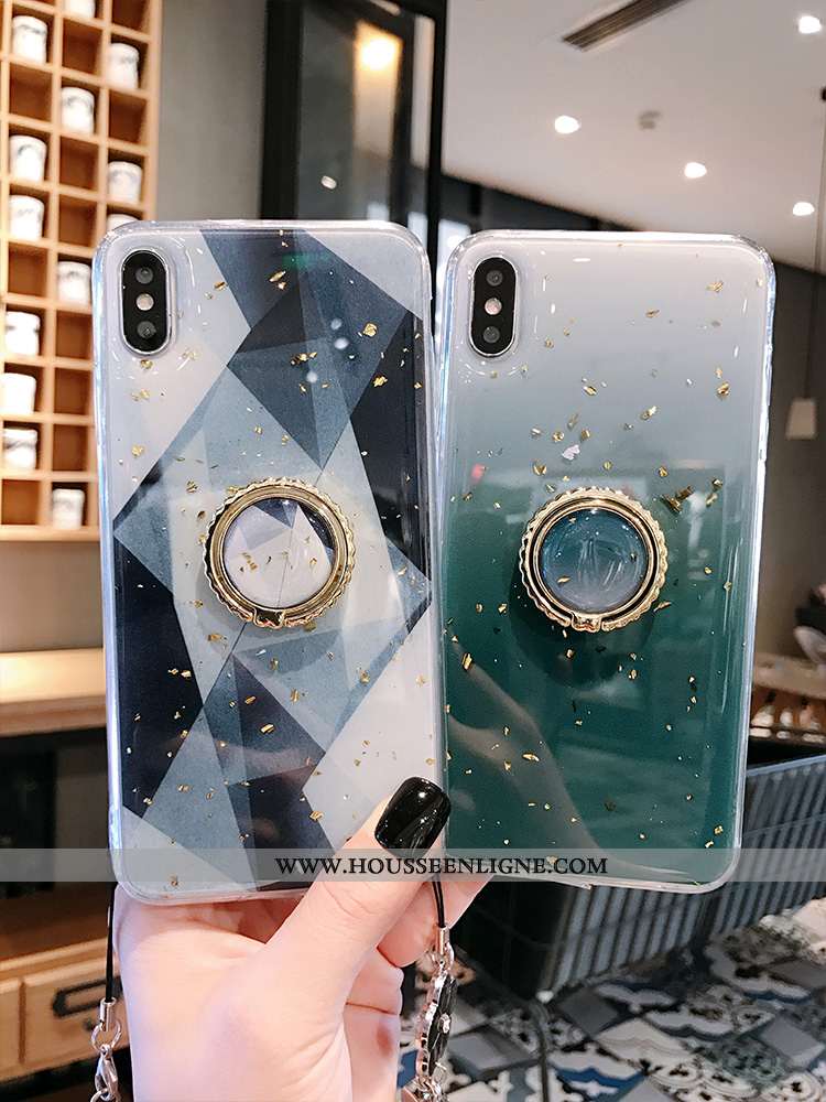Housse iPhone Xs Max Fluide Doux Silicone Incassable Personnalité Tout Compris Tendance Coque Turquo