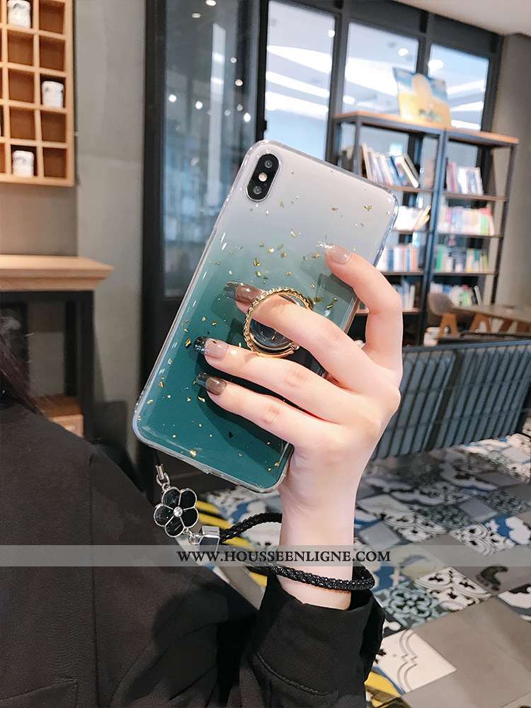 Housse iPhone Xs Max Fluide Doux Silicone Incassable Personnalité Tout Compris Tendance Coque Turquo