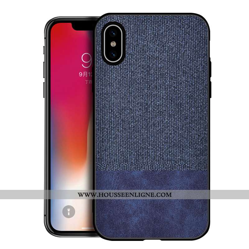 Housse iPhone Xs Max Silicone Protection Gris Délavé En Daim Tendance Téléphone Portable Nouveau