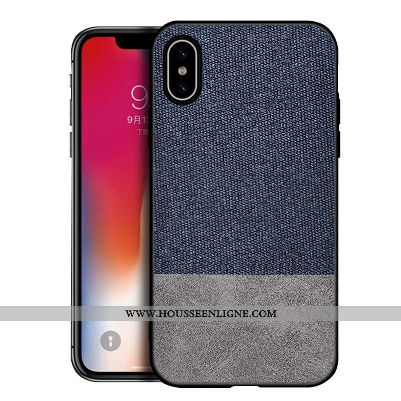 Housse iPhone Xs Max Silicone Protection Gris Délavé En Daim Tendance Téléphone Portable Nouveau