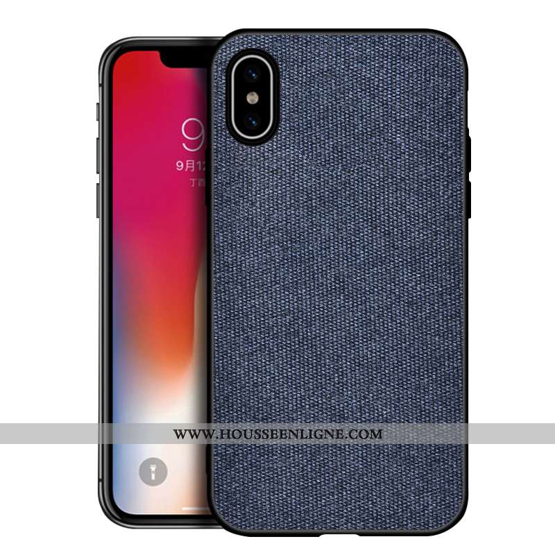 Housse iPhone Xs Max Silicone Protection Gris Délavé En Daim Tendance Téléphone Portable Nouveau