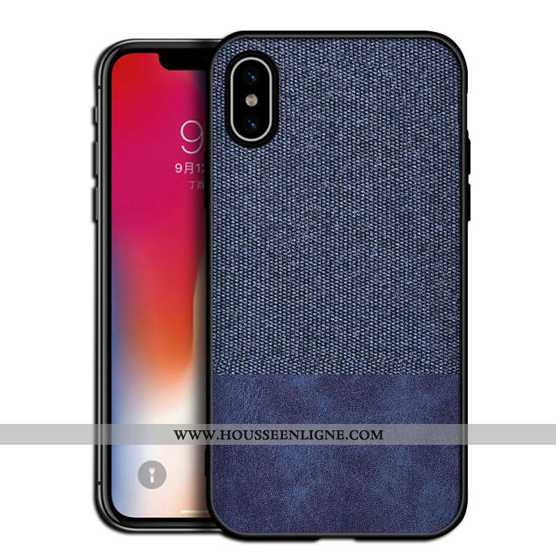 Housse iPhone Xs Max Silicone Protection Gris Délavé En Daim Tendance Téléphone Portable Nouveau