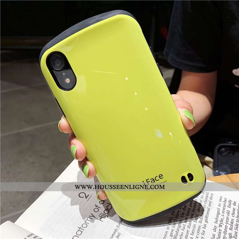 Housse iPhone Xs Max Téléphone Portable Coque Étui Tout Compris Incassable Couleurs De Bonbon Noir