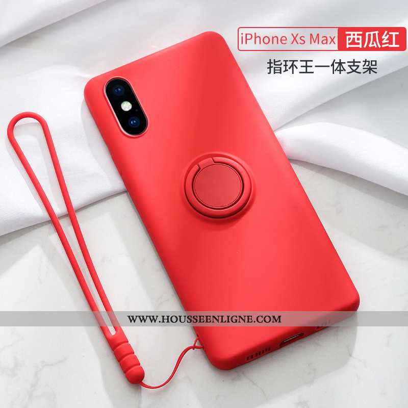 Housse iPhone Xs Max Ultra Légère Étui Coque Support Téléphone Portable Vent Rose