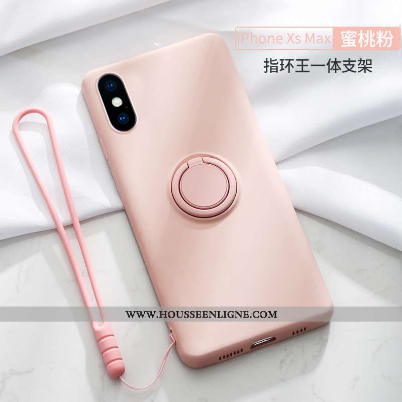 Housse iPhone Xs Max Ultra Légère Étui Coque Support Téléphone Portable Vent Rose