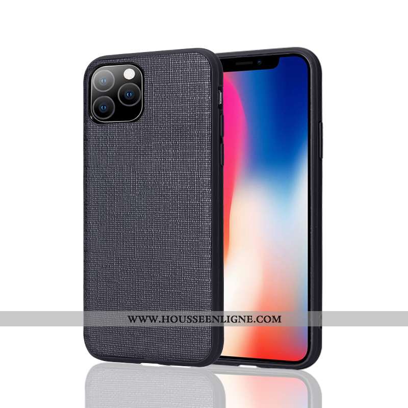 Housse iPhone Xs Max Ultra Tendance Légère Protection Cuir Étui Créatif Noir