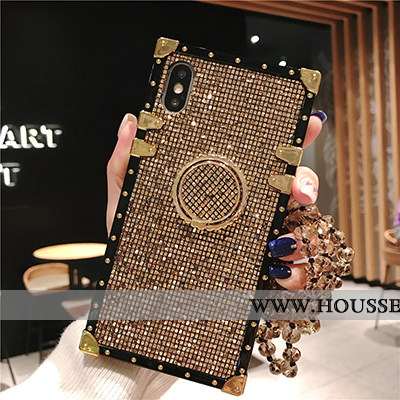 Housse iPhone Xs Protection Personnalité Incassable Coque Rouge Rose Téléphone Portable