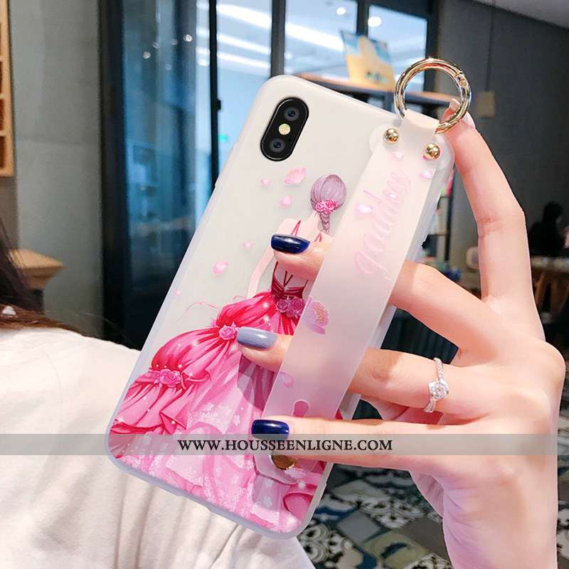 Housse iPhone Xs Tendance Protection Personnalité Incassable Rose Étui Tout Compris
